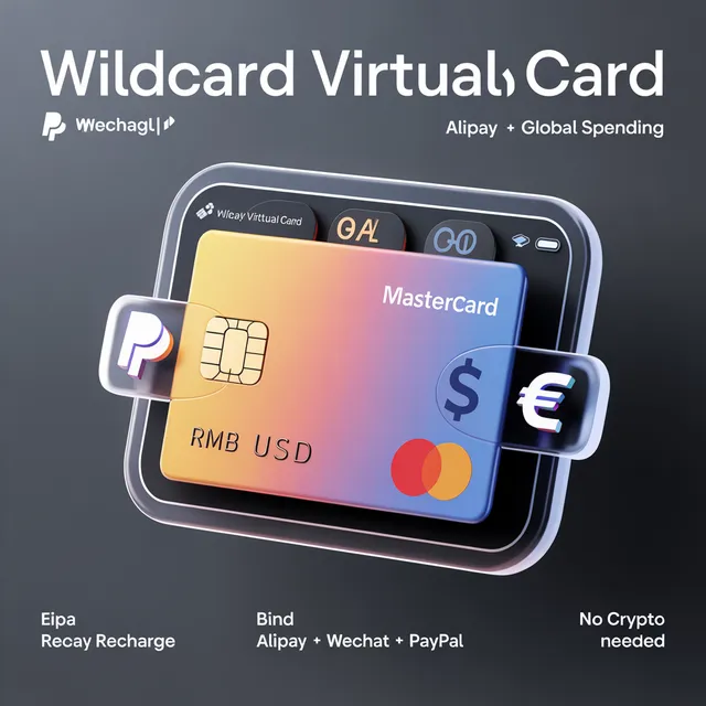 WildCard 海外虚拟卡服务 – 支持支付宝充值，轻松订阅海外服务的多功能虚拟 Mastercard