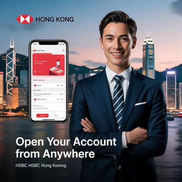 香港汇丰银行远程开户服务(无需存款50万)